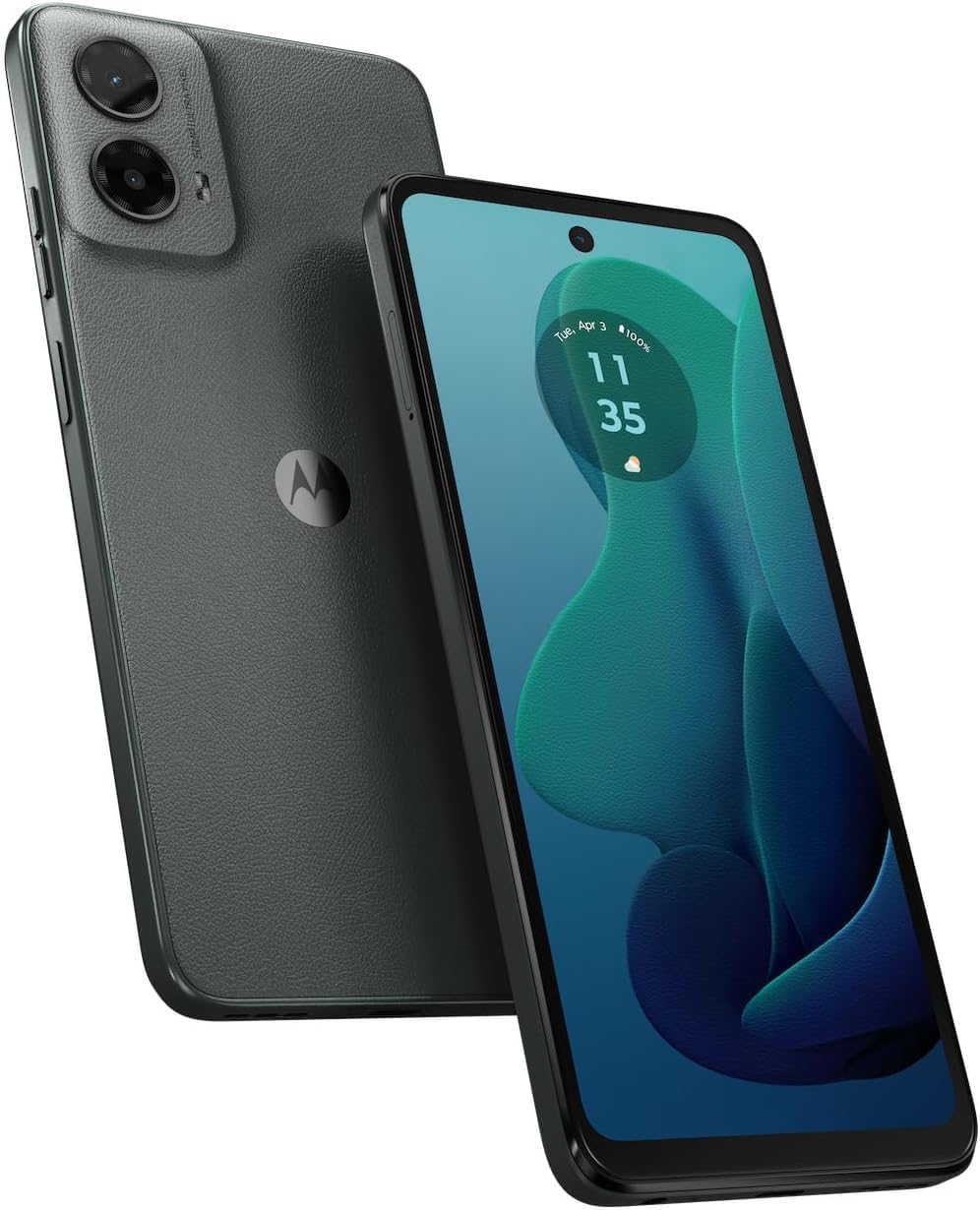 Motorola Moto G 5G (2024), (128GB+128GB SD Card) 6.6" 120Hz Display. 50MP Camera, 5000mAh Battery, Unlocked Smartphone (with 128 GB SD Card) - Sage Green (Renewed)