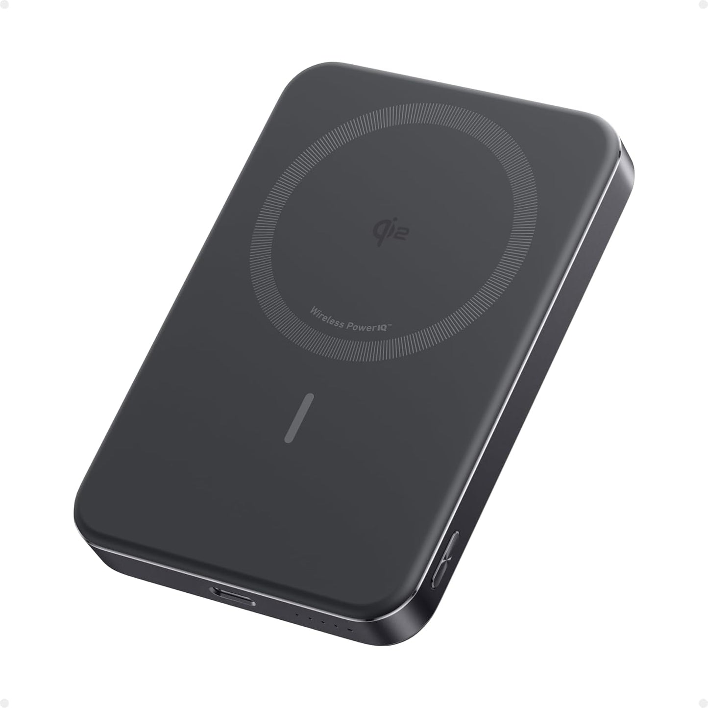 Anker MagGo Power Bank, Ultra-Slim 10,000mAh Magnetic Battery Pack, Qi2 Certified 15W Ultra-Fast MagSafe Compatible Portable Charger, Ergonomic Design, for iPhone 17/16/15/14/13/12 Series Only
