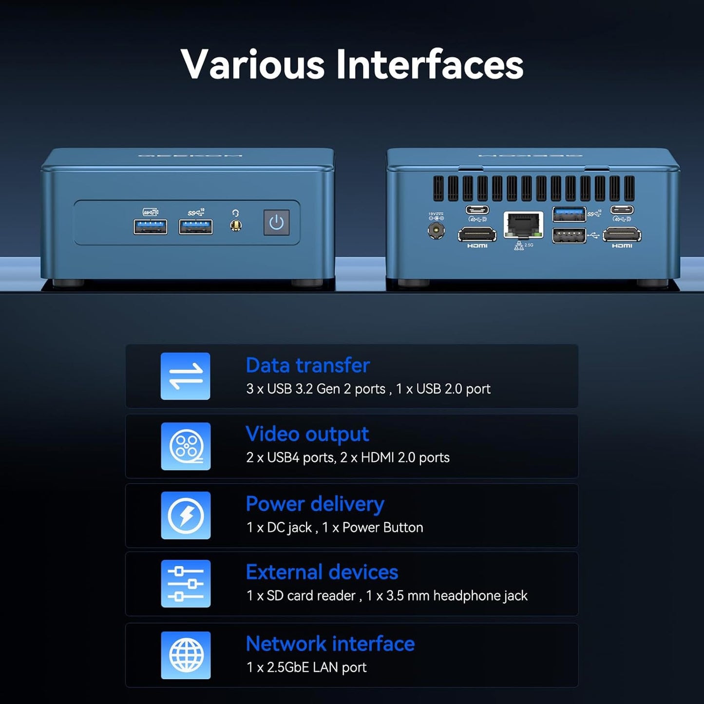 GEEKOM IT12 Mini PC(3-Year Quality Support) with 12th Gen Intel i9-12900HK, NUC 12 Mini Desktop(Up to 5GHz), 32GB DDR4& 1TB M.2 2280 NVMe Gen4*4 SSD, Win11 Pro, 8K/Quad Display/USB4/WiFi 6E/BT5.2
