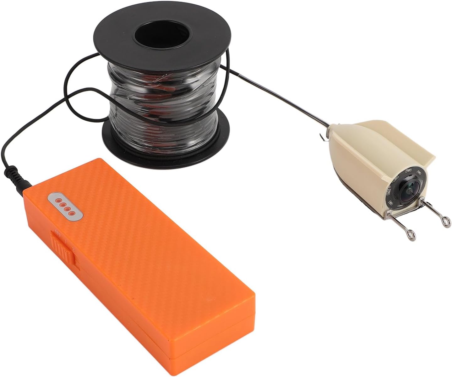 Underwater Fishing Camera, Waterproof Fish Finder 1080P FHD Visual Night Vision, 5000mah Rechargeable Battery, 98.43ft Cable, for Ice Lake Sea Boat Kayak Fishing