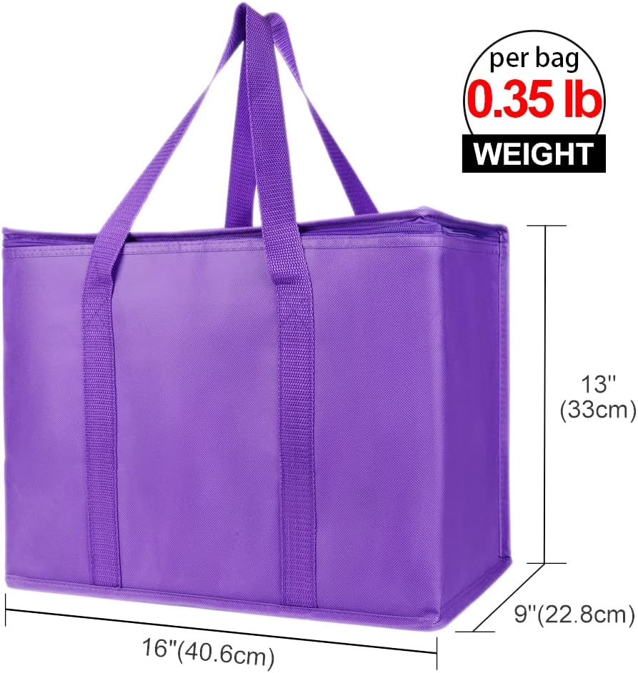 Purilite Select™ Insulated Food Delivery Bag – Extra Large Thermal Carrier for Hot & Cold Food Transport