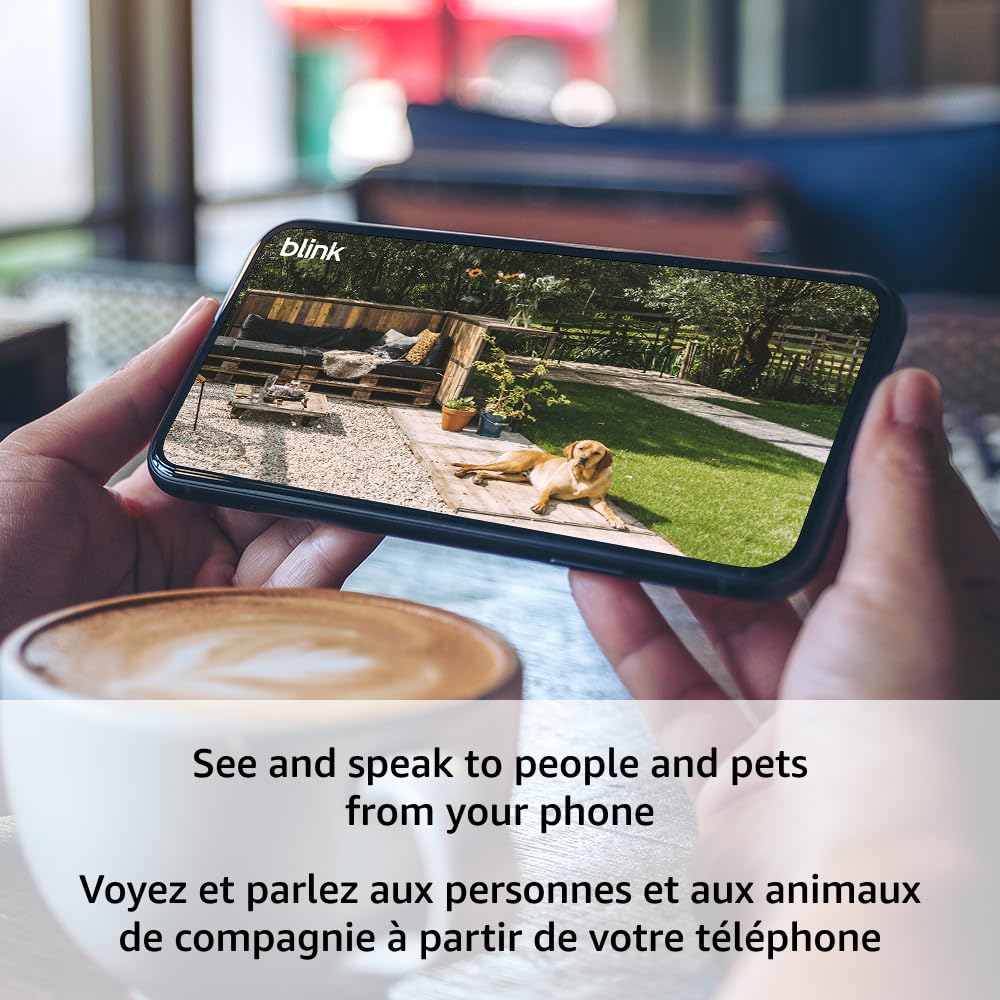 Blink Outdoor 4 (newest model) – Wireless smart security camera, two-year battery life, 1080p HD day and infrared night live view, two-way talk. Sync Module Core included – 1 camera system