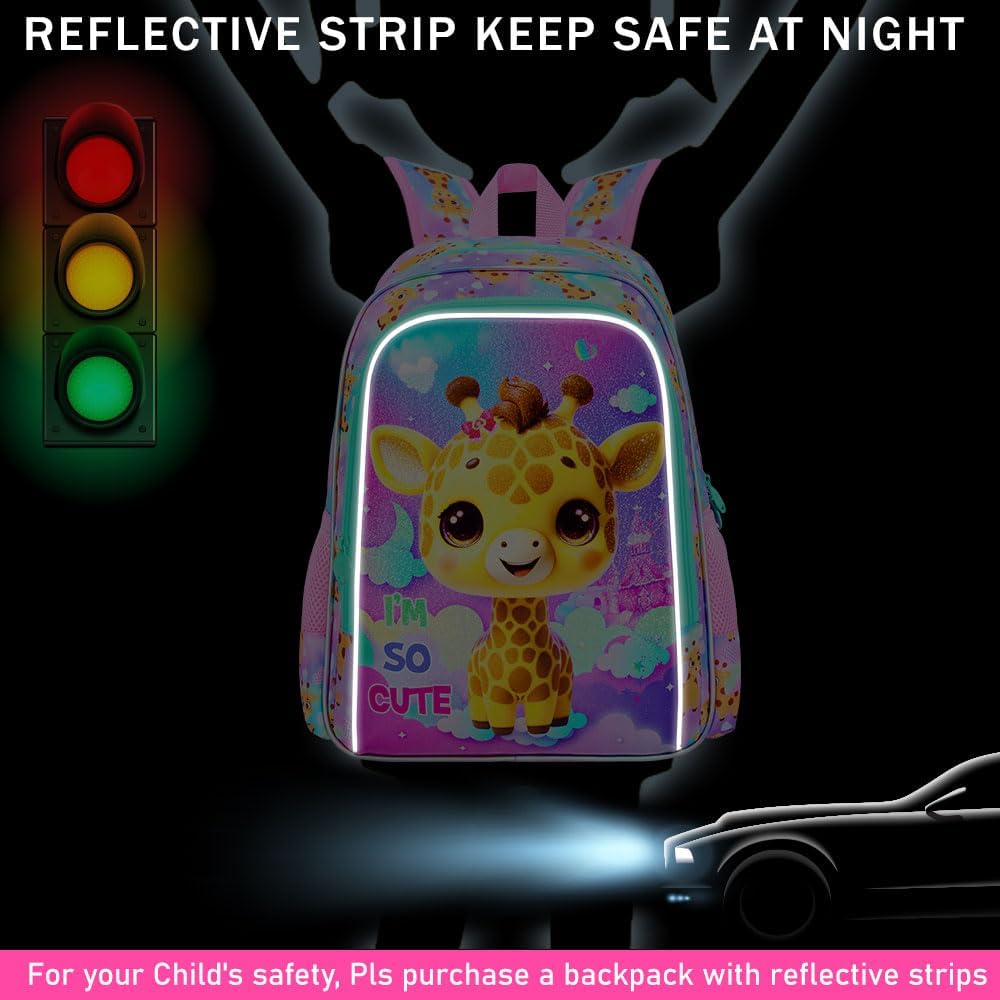 3pcs Backpack for Boys and Girls, 16” Kids Kindergarten Bookbag with Lunch Box, Cute Elementary Backpacks for Boy Girl