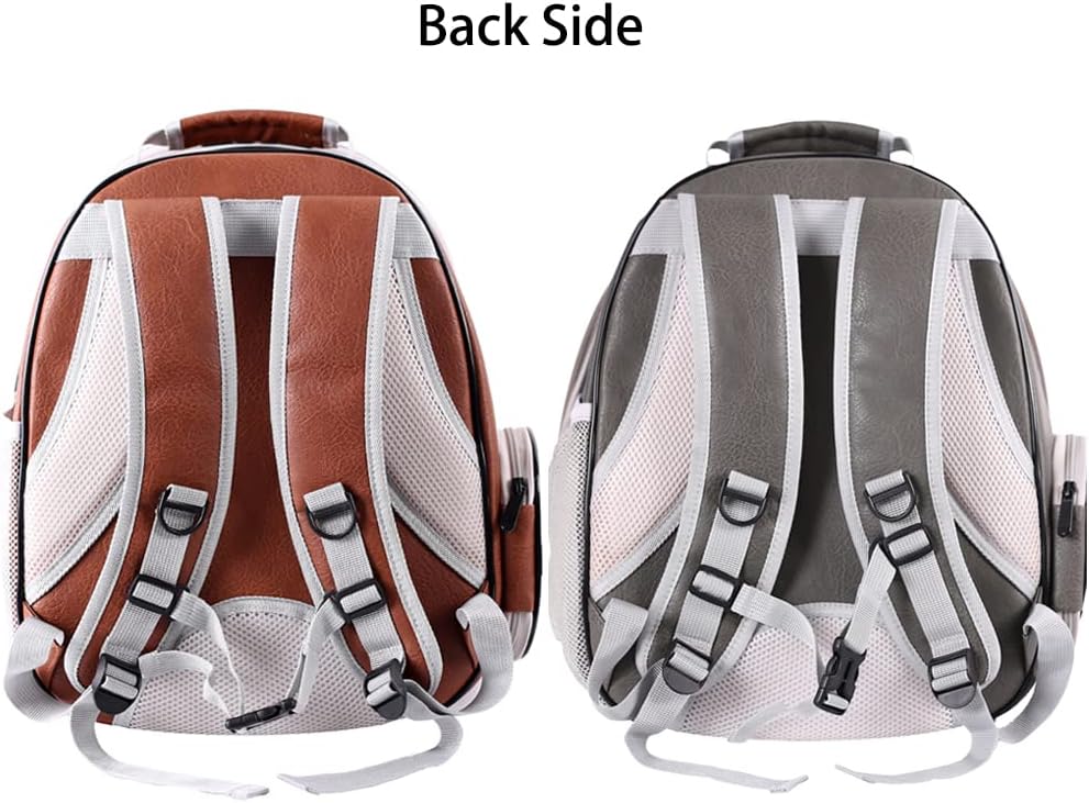 LAIRIES Dual Expandable Cat Backpack Carrier Front & Back Extension Pet Backpack Carrier, Fit up to 20 lbs, Bubble Capsule Dog Backpack Travel, Hiking & Outdoor Backpack (CL-Star Blue, Dual Extension)