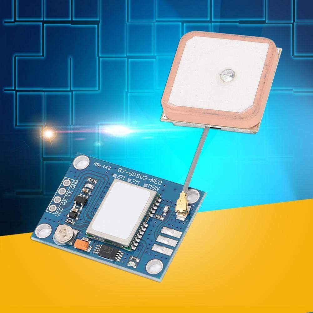 GYGPSV1-7M GPS Module,with GPS Antenna 3-5V Compatible with Various Flight Control Modules Provide GPS Computer Testing Software