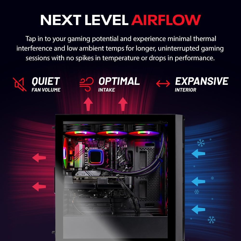 Skytech Shadow Gaming PC, Intel i5 13400F 2.5 GHz (4.6GHz Turbo Boost), NVIDIA RTX 4060 8GB GDDR6X, 1TB NVME, 32GB DDR5 RAM 5200 RGB, 650W Gold PSU, Wi-Fi, Win 11 Home