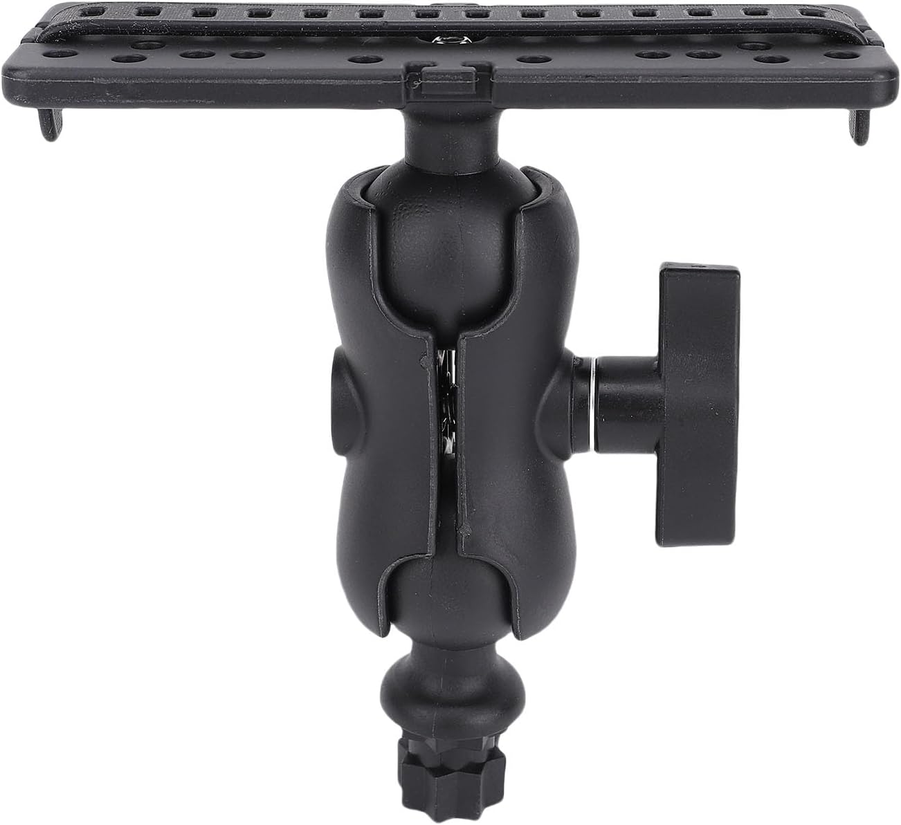 Fish Finder Mount Base, 360 Degree Rotating Fish Finder Bracket Universal Marine Electronic Holder ABS Mounting Plate for Kayaks and Boats
