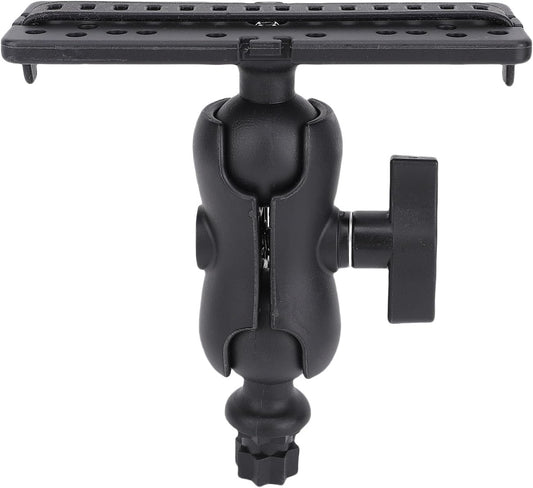 Fish Finder Mount Base, 360 Degree Rotating Fish Finder Bracket Universal Marine Electronic Holder ABS Mounting Plate for Kayaks and Boats - PuriLite