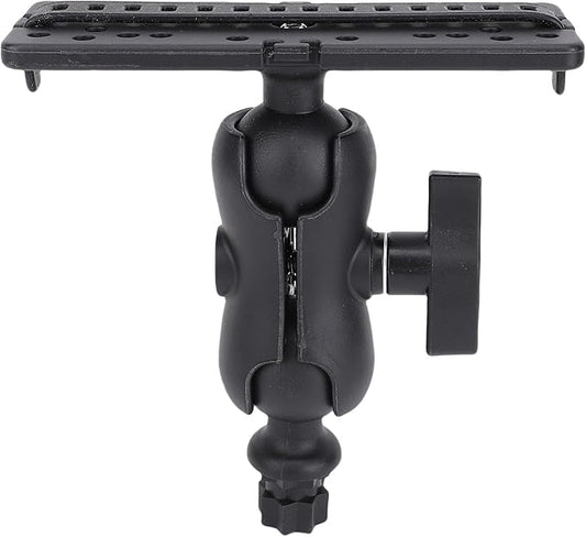 Fish Finder Mount Base, 360 Degree Rotating Fish Finder Bracket Universal Marine Electronic Holder ABS Mounting Plate for Kayaks and Boats