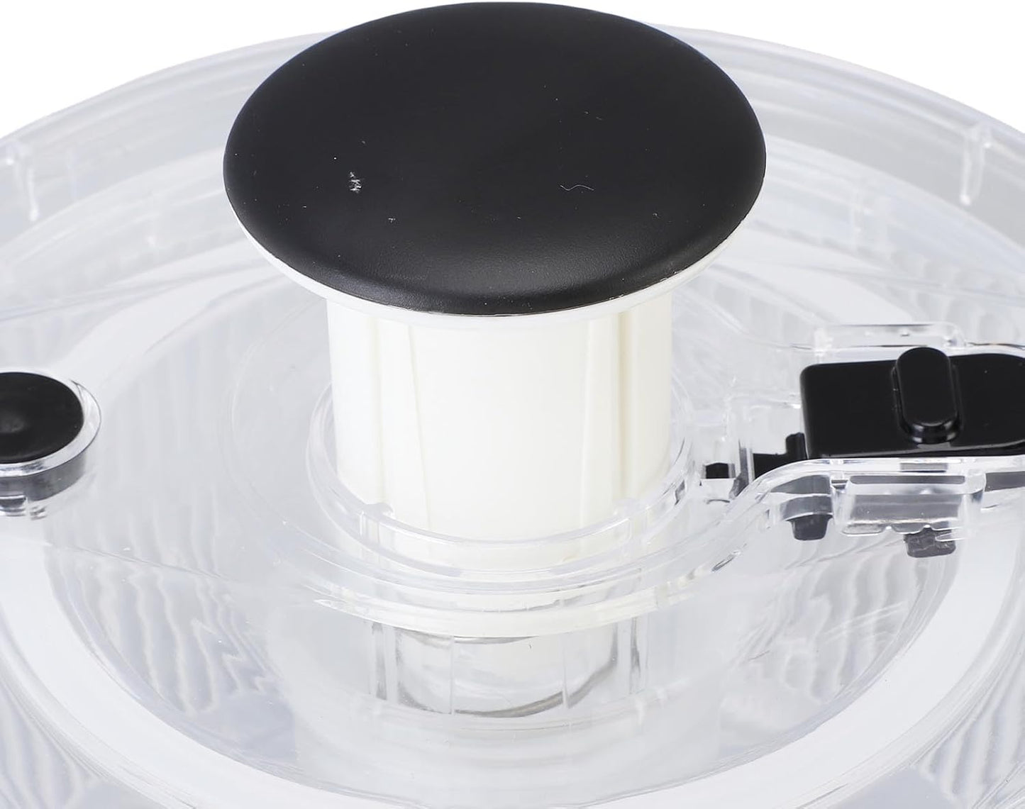 Luocute Salad Spinner, Large Capacity Transparent Fruit and Vegetable Washer Suitable for Kitchen (L 5.91x9.65in)