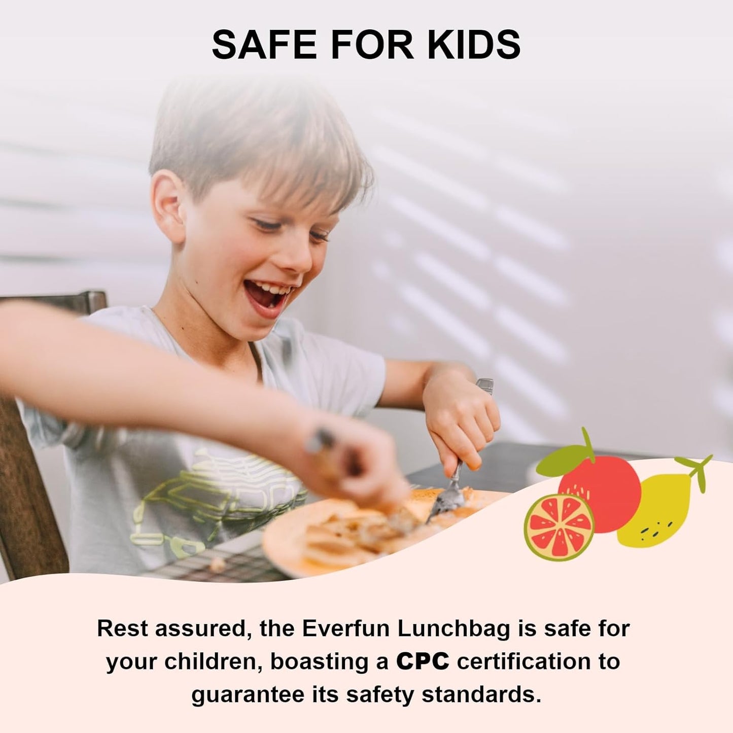 Everfun Womens Lunch Box Two Compartments Insulated Lunch Tote Bag Large Leakproof Soft Cooler for Work Picnic Travel, Black