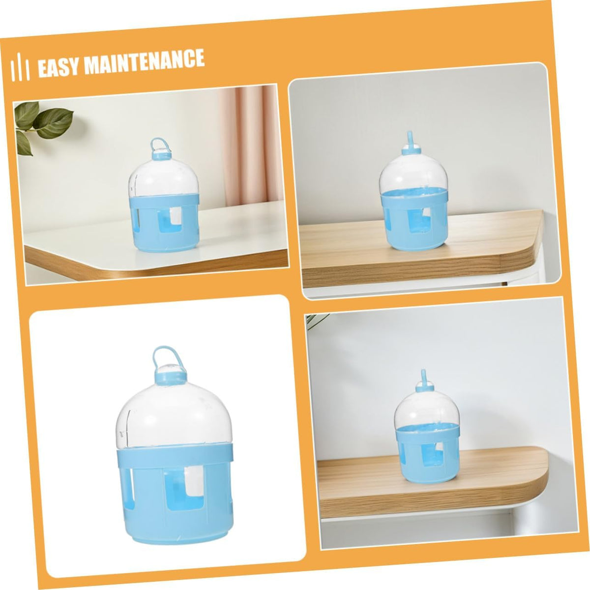 TEHAUX 2pcs Pigeon Water Feeder Bird Water Bottle for Pigeon Dove Pet Supplies Cage Use