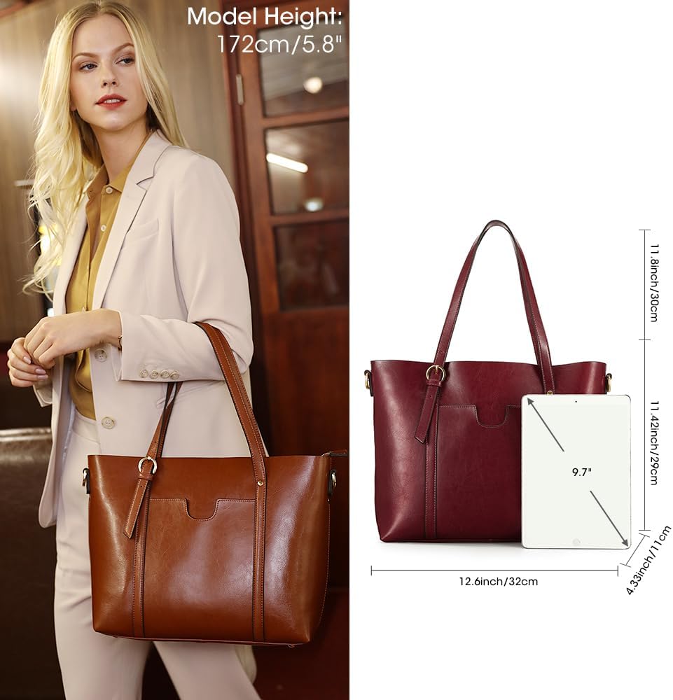 Purilite Select Women’s Vintage Leather Tote Bag