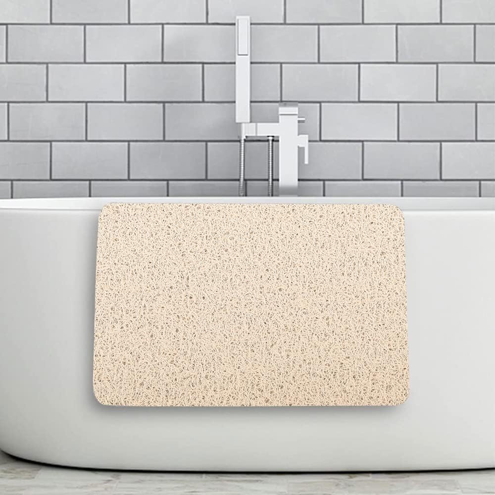 Loofah Mats for Shower, Non Slip | Quick Drying | Soft on Your Feet | Soft Textured Shower Mat Bath Mat Bathtub Mat Massage Mat Loofah Mat for Bathroom,Shower Tub or Wet Areas