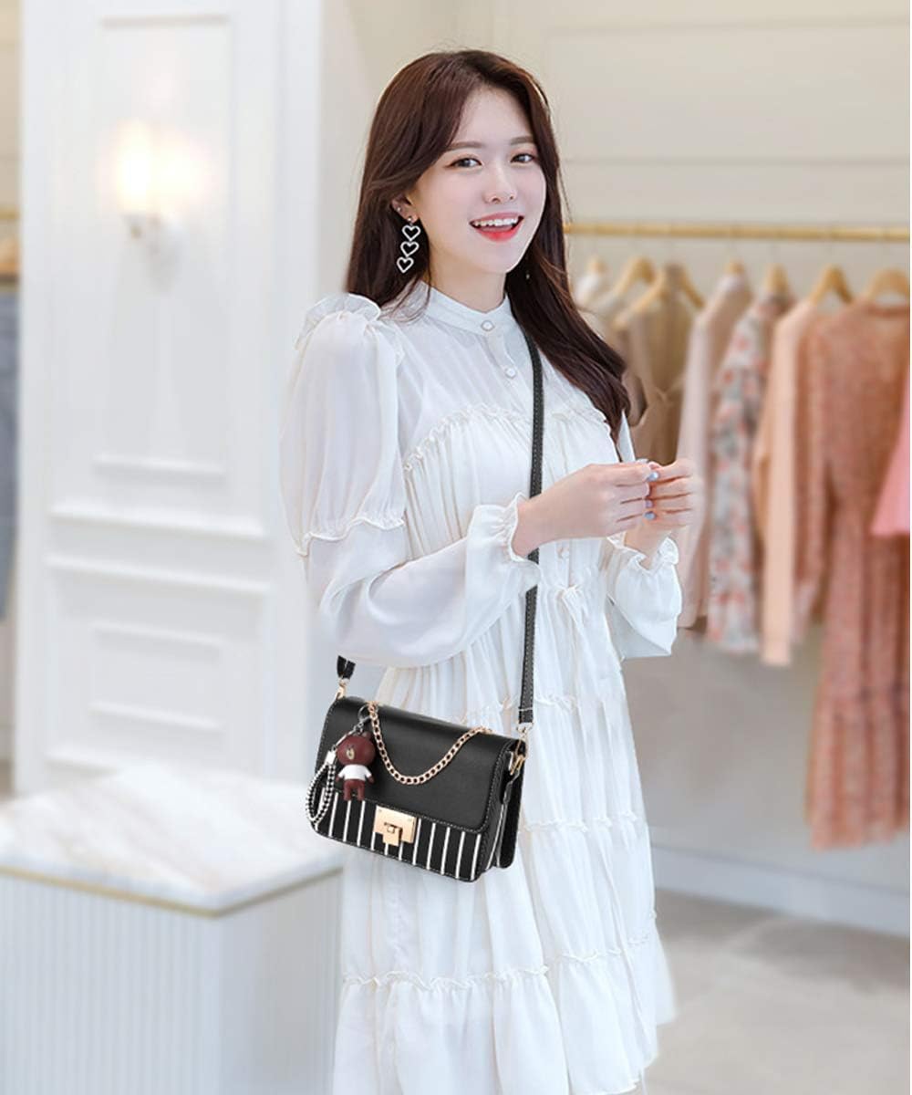 Zhongningyifeng Crossbody Bag Shoulder Bag for Women Leather Small Purses Handbags Fashion with Chain Strap