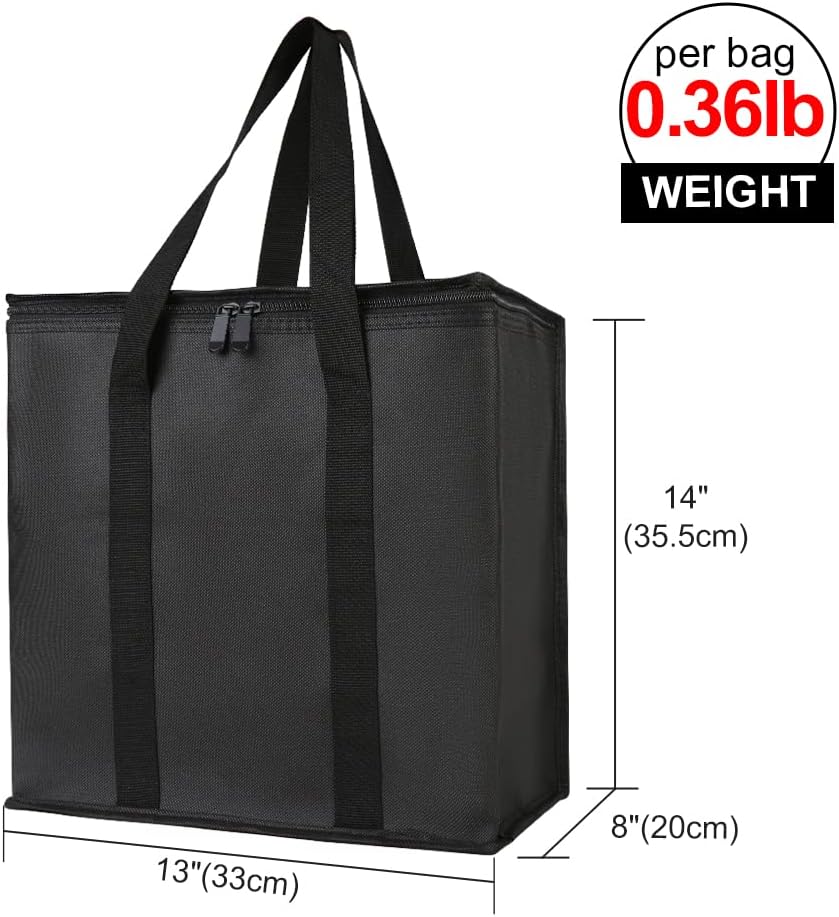 Purilite Select™ Insulated Food Delivery Bag – Extra Large Thermal Carrier for Hot & Cold Food Transport