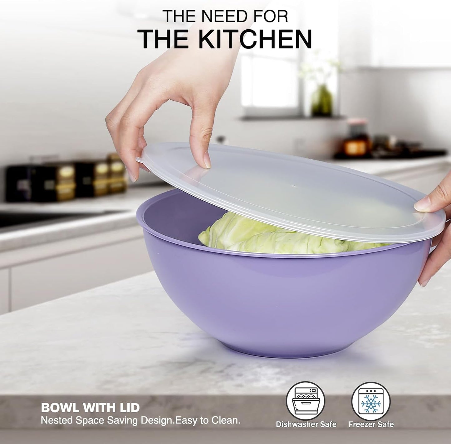 Purilite Select Plastic Mixing Bowl Set