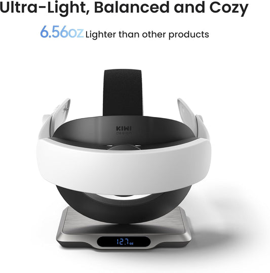KIWI design K4 Boost Battery Head Strap for Meta Oculus Quest 3/3S, Adjustable VR Headband Accessories with Dual Charge, Extend Playtime & Reduce Facial Stress