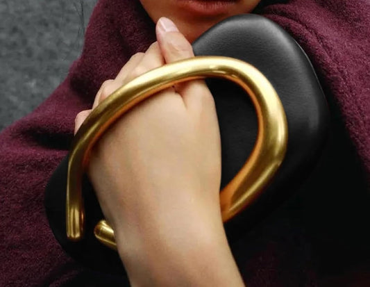 Gold Clutch Purses For Women Acrylic Handbags Purses For Women Vintage Handle Mini Evening Clutch PU Handheld Purse Crossbody - PuriLite