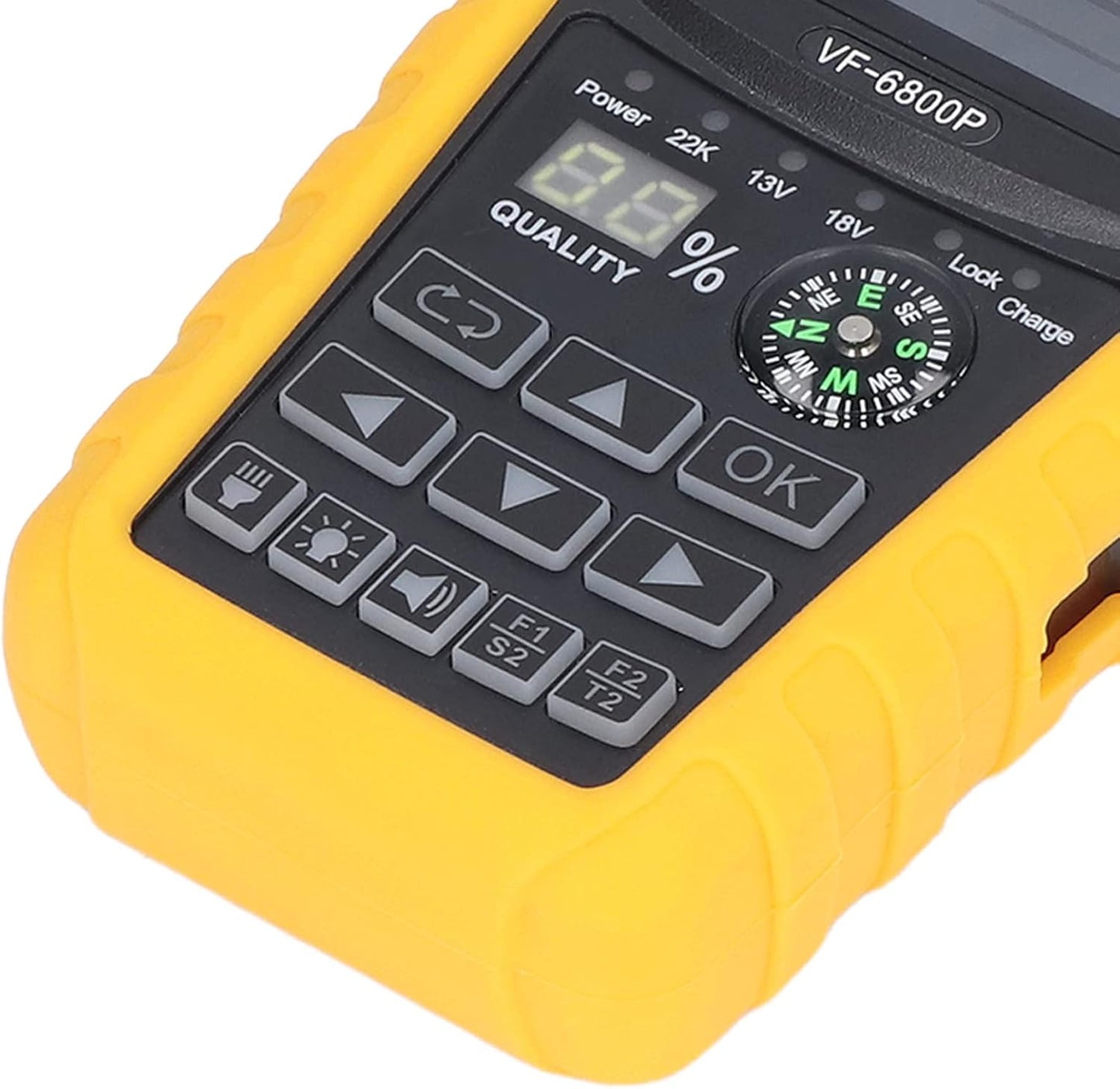 Satellite Finder, Portable Satellite Finder 2.4inch TFT LCD Professional HD Digital Satellite Finder Meter for Testing Strength, SNR, MER and More (US Plug)