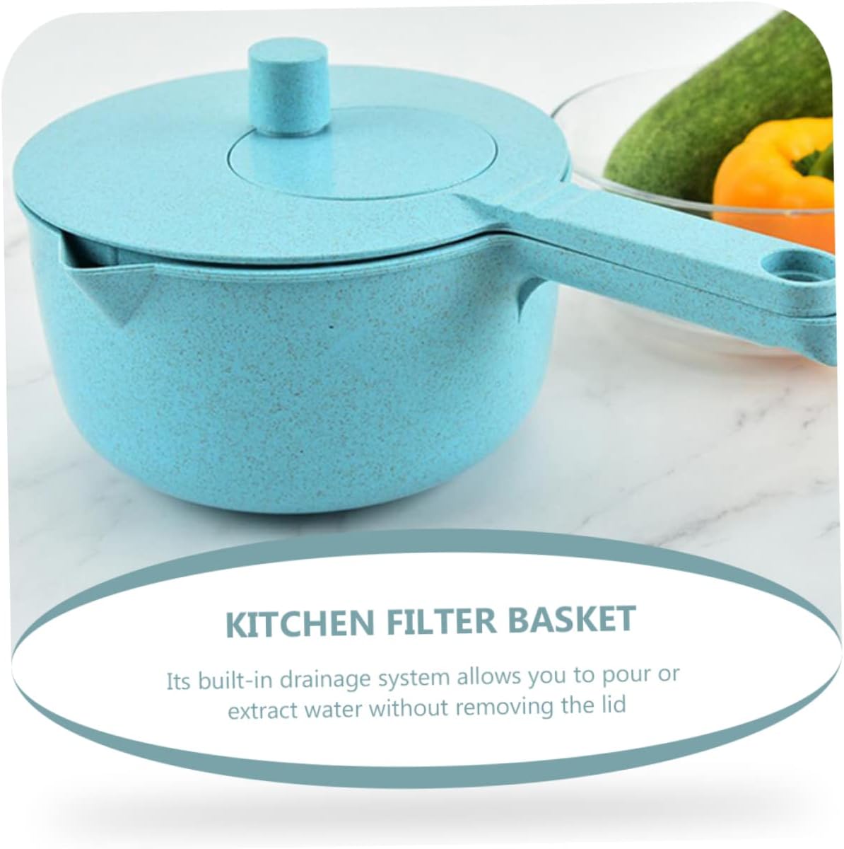 DECHOUS Salad Spinner Alternative Hand Crank Vegetable Drain Basket Random Color