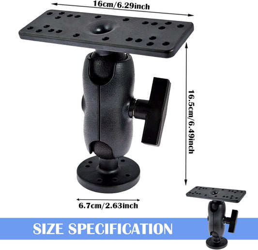 YOLUFER Finder Mount Bracket Holder Rack Universal 360° Adjustable Kayak Mounting Base for Boat Canoe Fishing Accessories - PuriLite