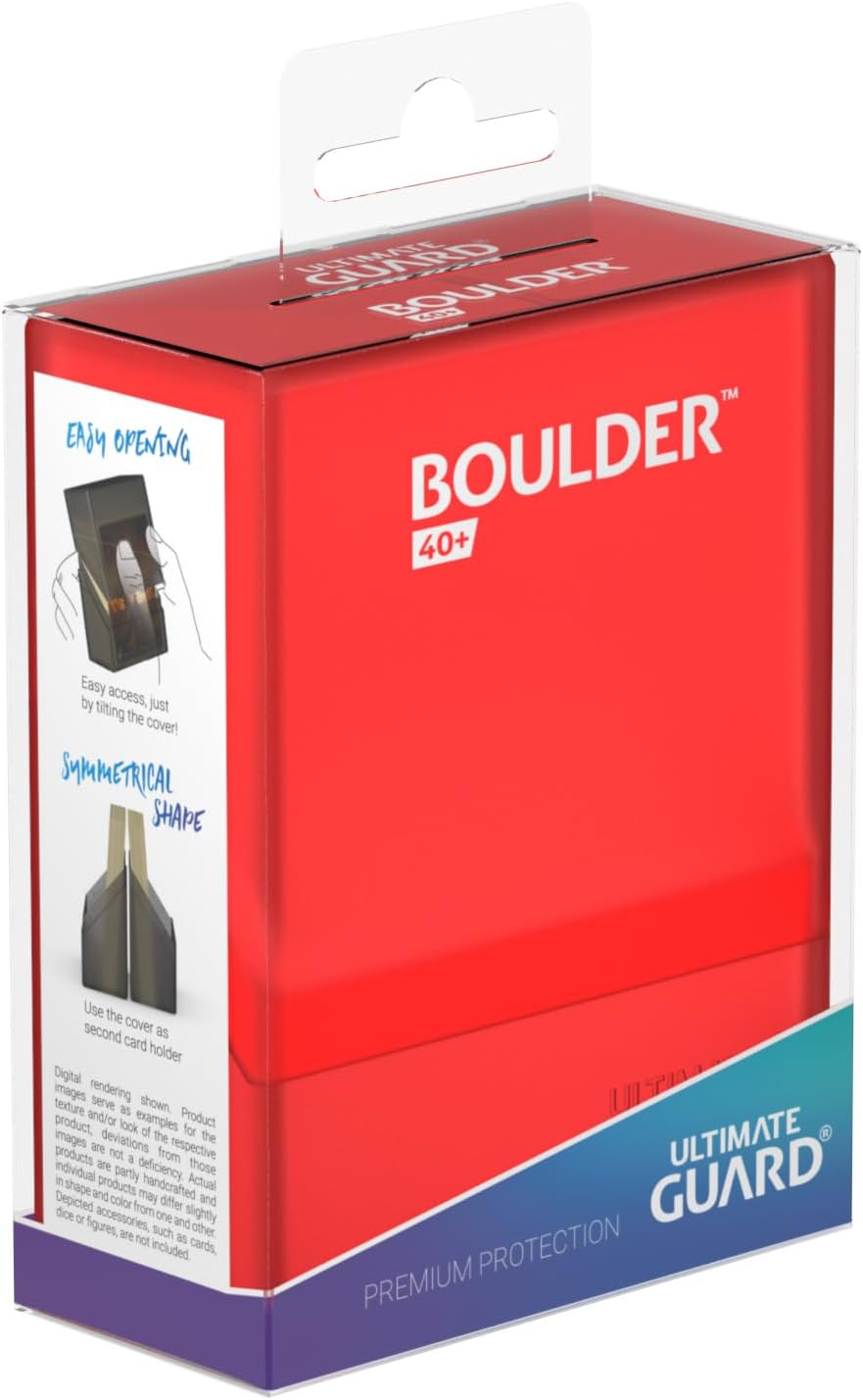 Ultimate Guard Boulder 100+ Classic, Deck Case for 100 Double-Sleeved TCG Cards, Onyx, Secure & Durable Storage for Trading Card Games, Soft-Touch Finish