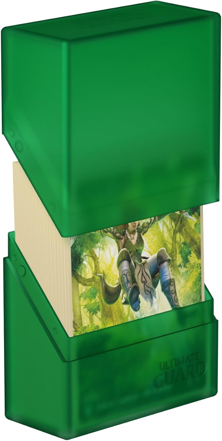 Ultimate Guard Boulder 100+ Classic, Deck Case for 100 Double-Sleeved TCG Cards, Onyx, Secure & Durable Storage for Trading Card Games, Soft-Touch Finish