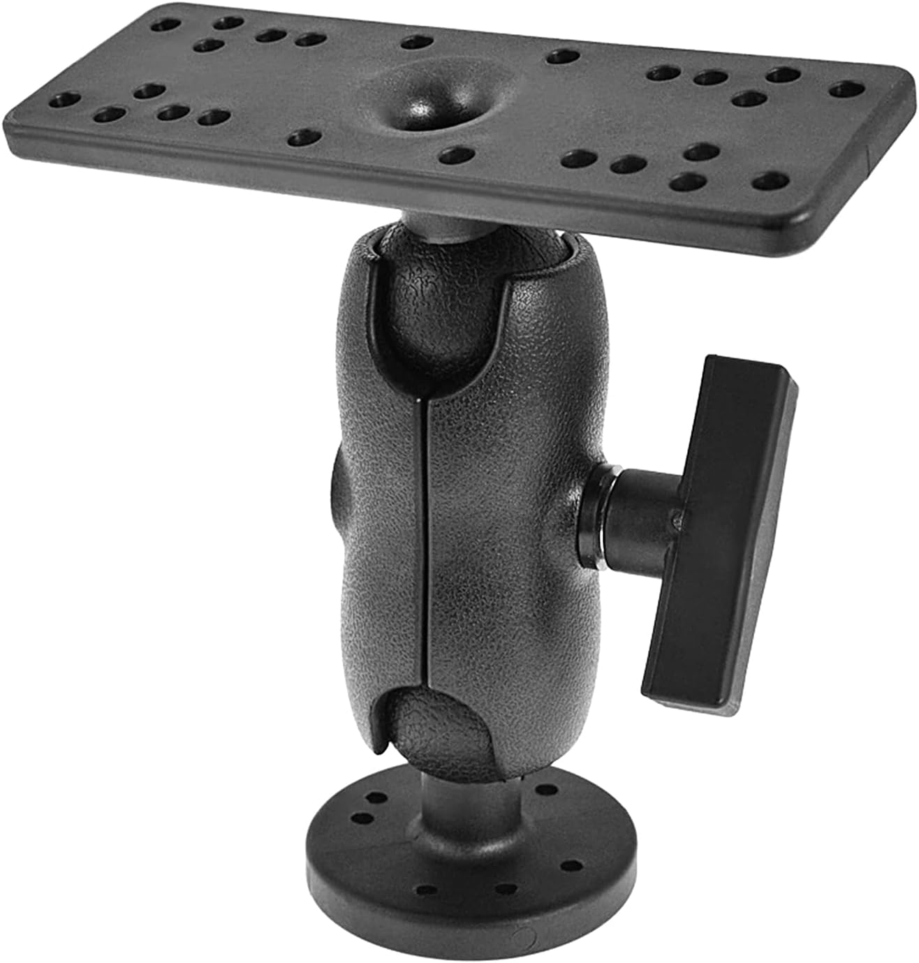 XINZY Portable Kayak Fishfinders Holder Fish Finder Ball Mount Base 360° Swivel Fish Finder Mount Fish Finder Kayak Accessory