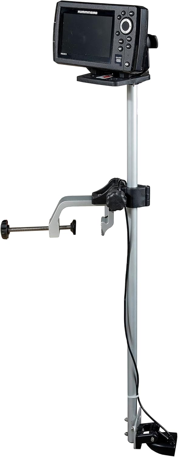 Extreme Max 3006.8647 Portable Clamp-On Universal Transducer Bracket with Fish Finder Mount