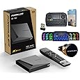 Formuler Z11 Pro Max 4K Android 11 Dual Band 5G Gigabit LAN 4GB RAM 32GB Storage with Premium IR1 Remote Control | Bonus 4K HDMI Cable, Dreamlink 7 Color Keyboard, Silicone Remote Case - PuriLite