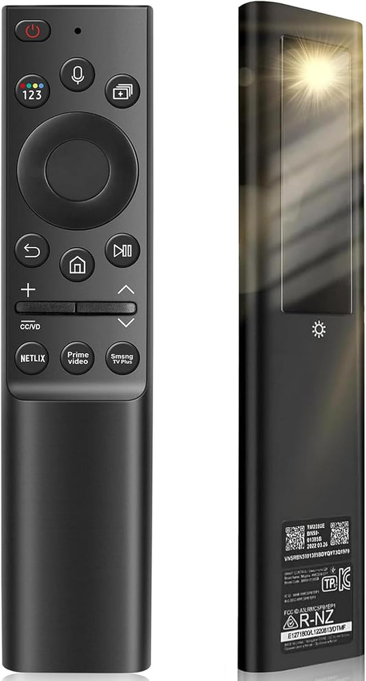 SolarCell Remote BN59-01357A for Samsung Frame TV Remote, Solar Voice Remote Compatible with Samsung HD 4K 8K TV with USB Rechargeable Function