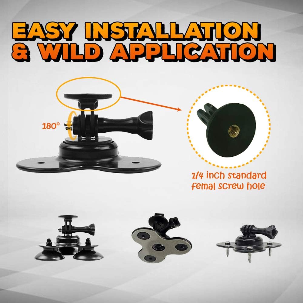 LUCKYLAKER SUP Transducer Mount Arm Kayak Transducer Arm Mount Fish Finder Mounting Arm High Strength Bracket Black Fishing Holder for Canoe Boat Kayak