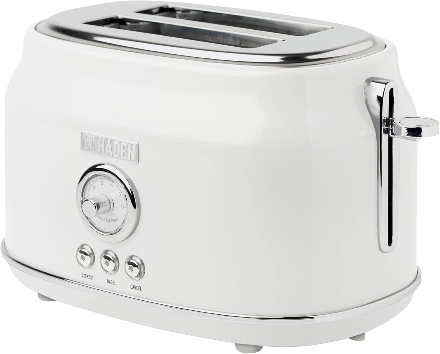 Haden Dorset 75083 Stainless Steel 1500W Retro Toaster 4 Slice Wide Slot w/Removable Crumb Tray and Settings, Black/Copper Toasters w/Adjustable Browning Control, Smart Toaster