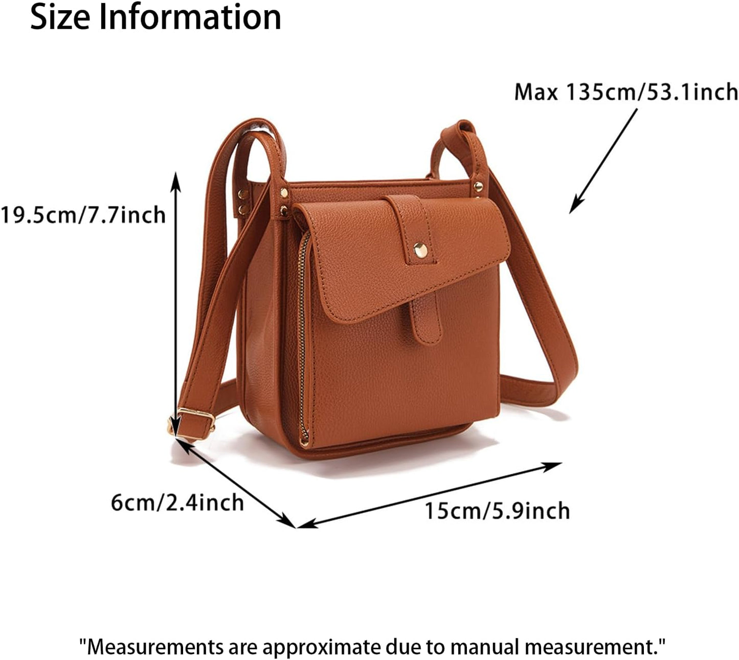 Lexiyat Crossbody Purses for Women Trendy Cell Phone Bag Leather Shoulder Handbags with Card Slots