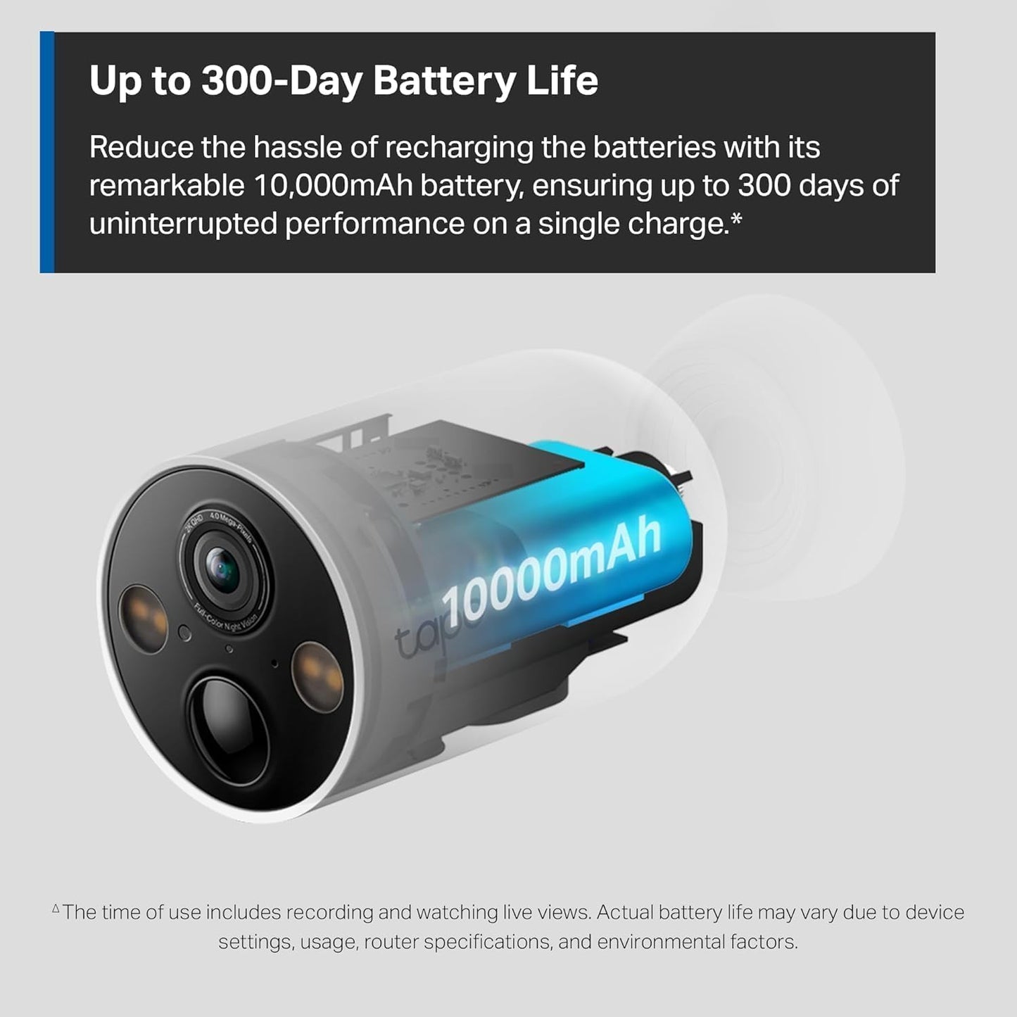 TP-Link Tapo SolarCam 2K, Outdoor Battery Camera w/Solar Panel Base, Wireless Camera, 2K QHD, 150° Super-Wide FOV, Free Person/Vehicle/Pet Detection, SD/Cloud Storage, Starlight Color Night Vision