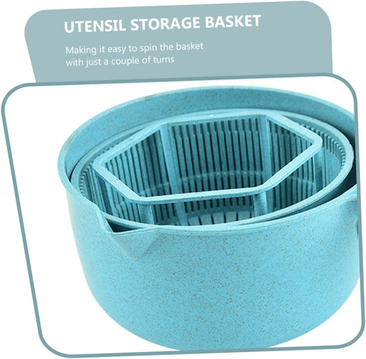 DECHOUS Salad Spinner Alternative Hand Crank Vegetable Drain Basket Random Color - PuriLite
