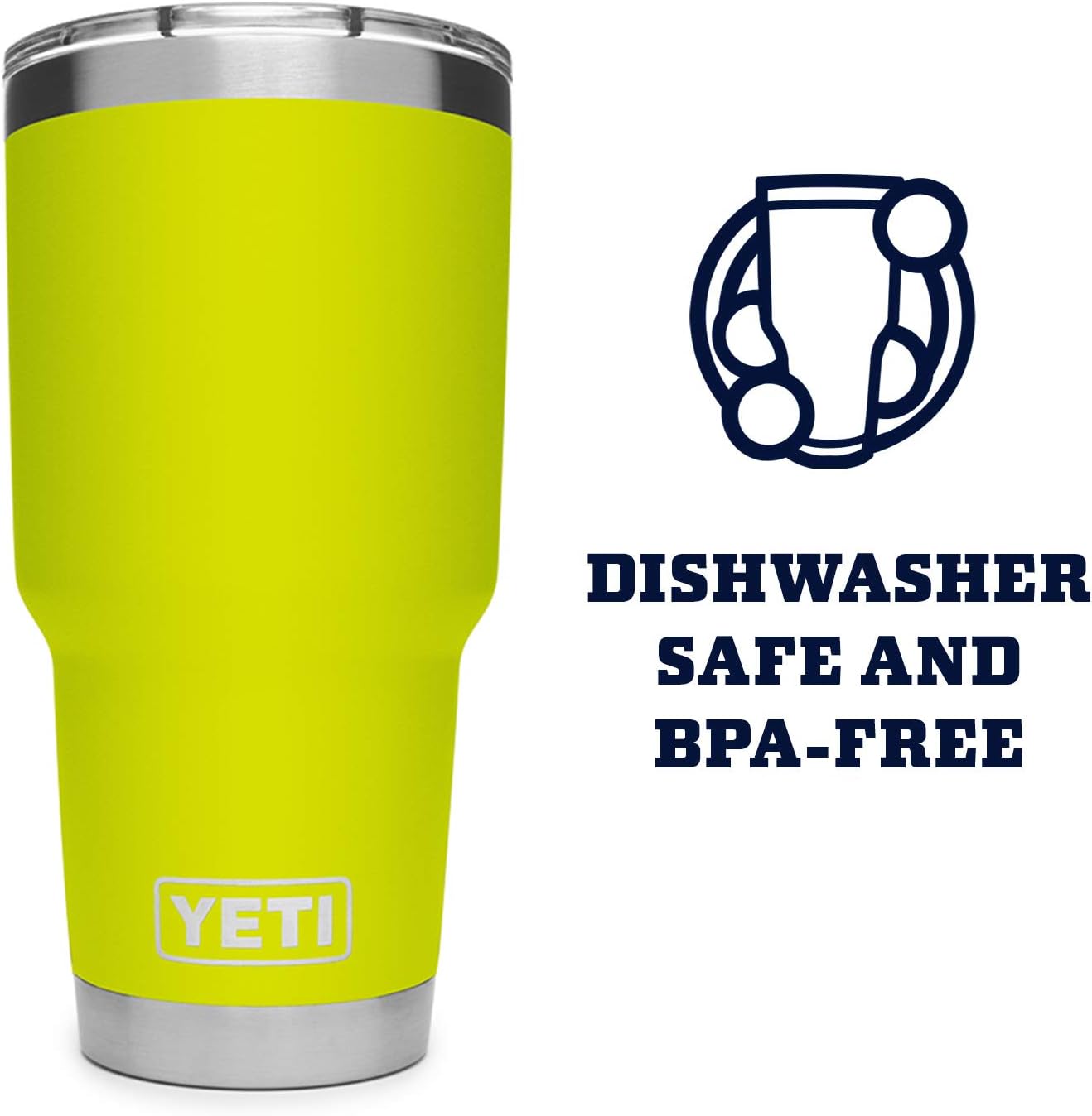 YETI Rambler 30 oz Stainless Steel Vacuum Insulated Tumbler w/MagSlider Lid