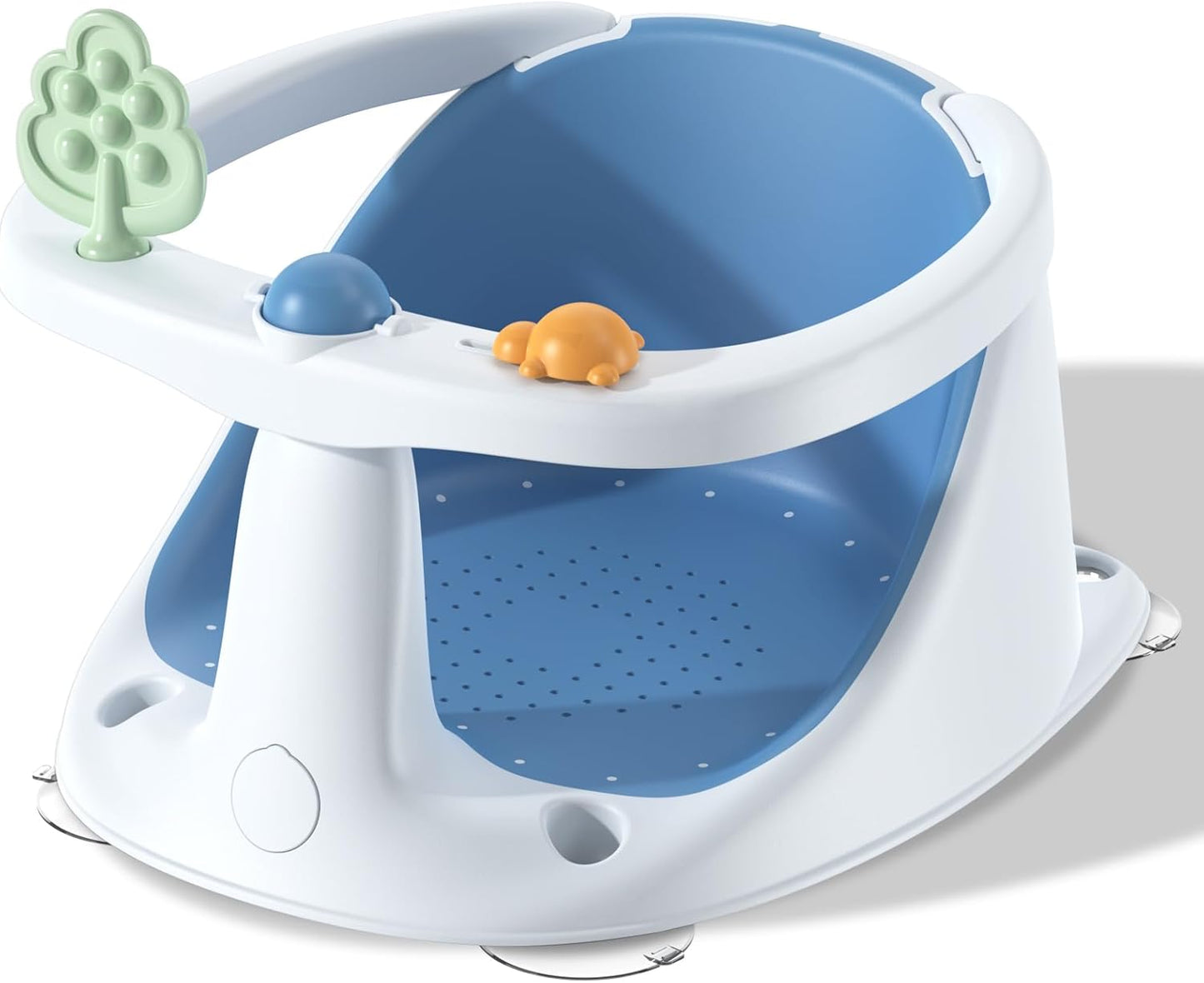 Baby Bath Seat for Babies 6 Months & Up, Non-Slip with Suction Cups, Safe & Comfortable Infant Bath Seat for Bathtub, Grey