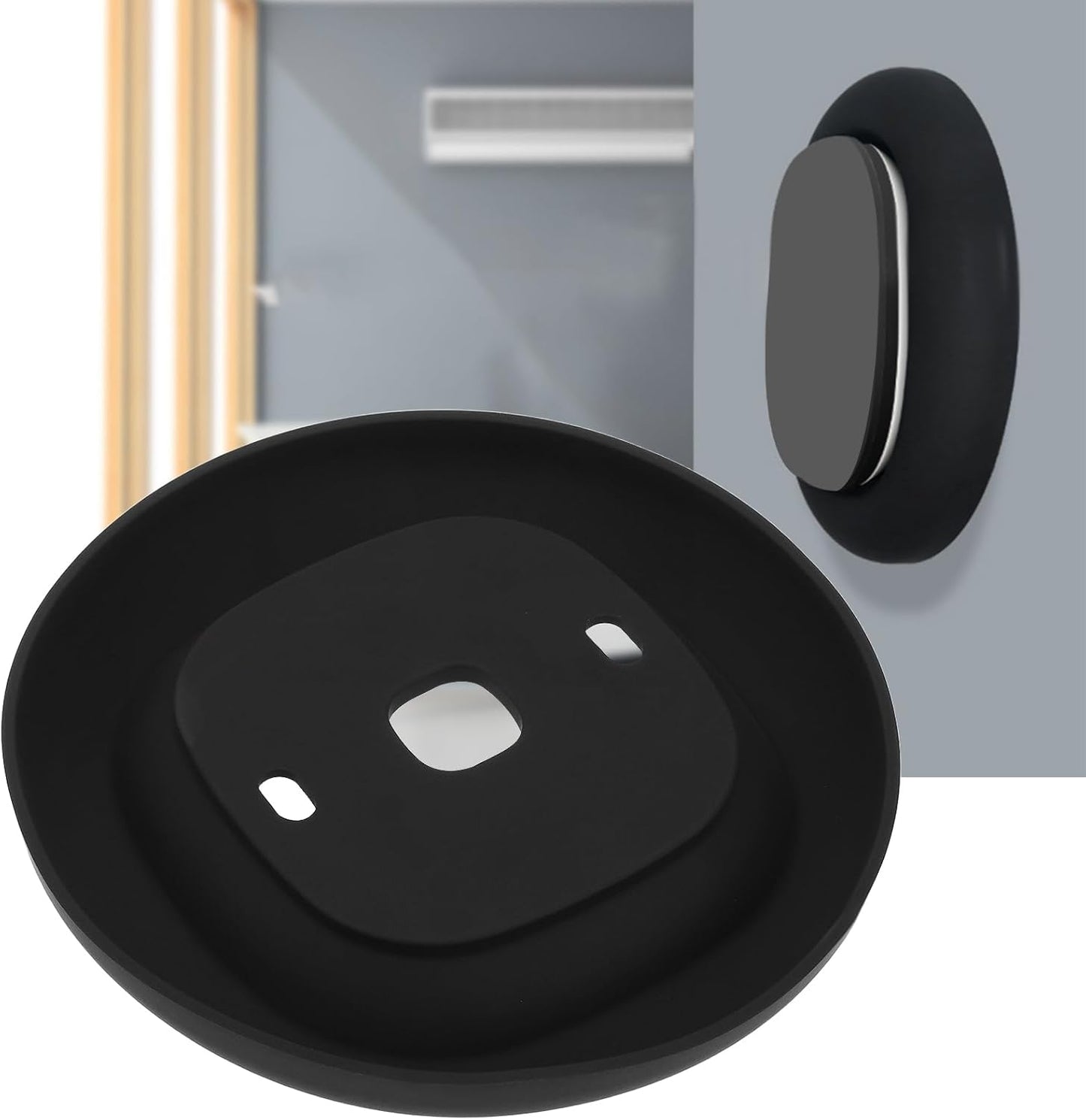 LT Easiyl Wall Plate Soft Silicone Wall Bracket Compatible with Ecobee3 Lite Compatible with Ecobee3 Smart Thermostat for Wall Plate Trim Wall Coverage