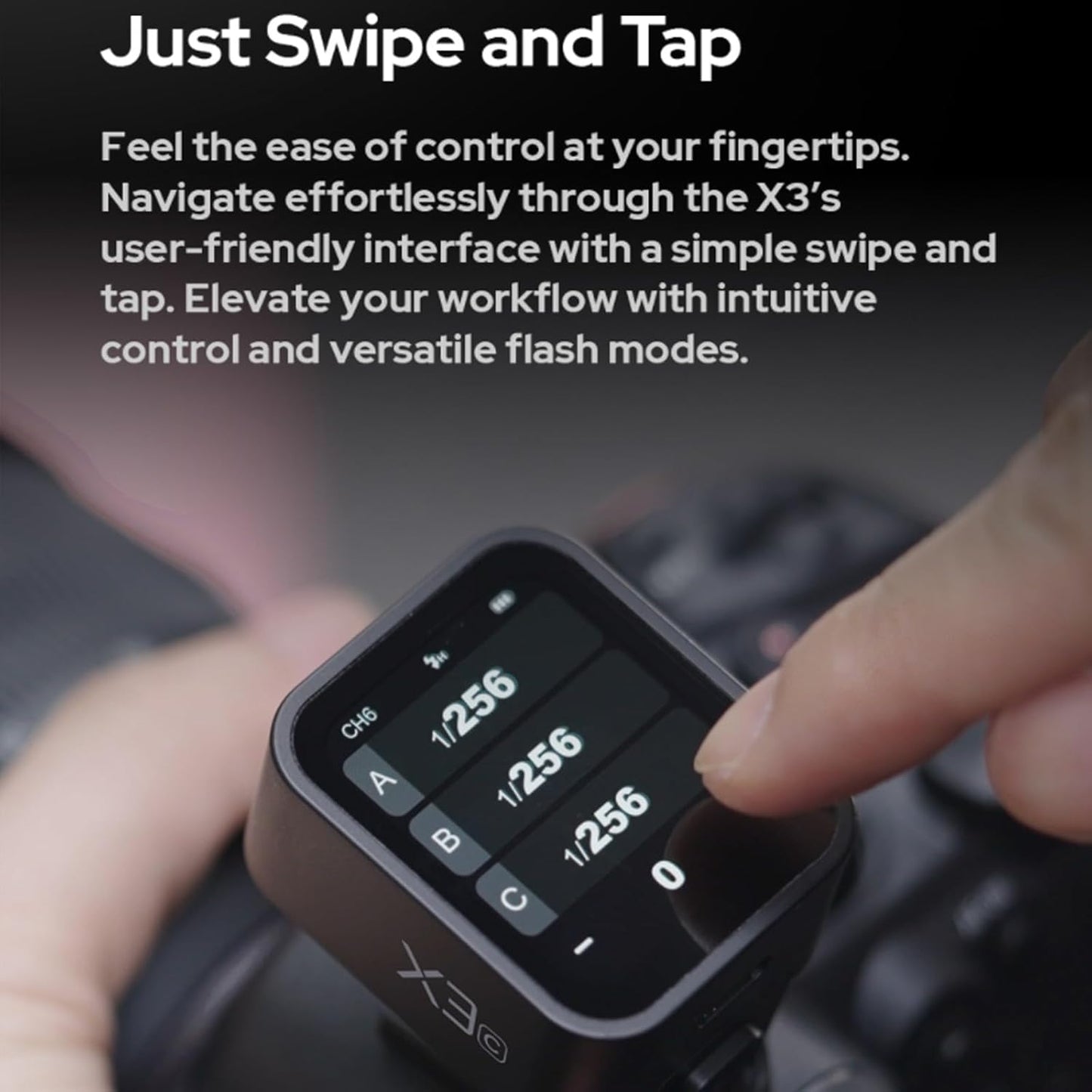 Godox X3-F X3F X3 F Touchscreen TTL Wireless Flash Trigger for Fuji, 2.4GHz Wireless, High Speed Sync, OLED Screen Adjustable Brightness TTL Speedlight Transmitter for Fujifilm Cameras (Autoflash)