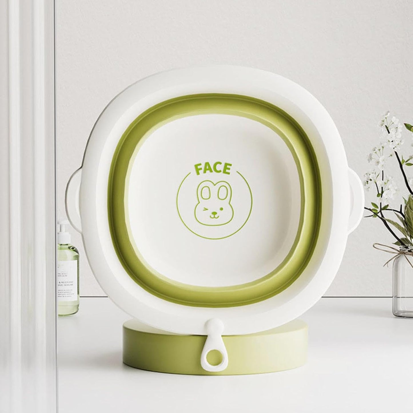 Baby Wash Basin - Hangable Hand Wash Basin Foldable Baby Bathtub - Non-Slip Foldable Wash Bin Bottle Wash Basin for Children