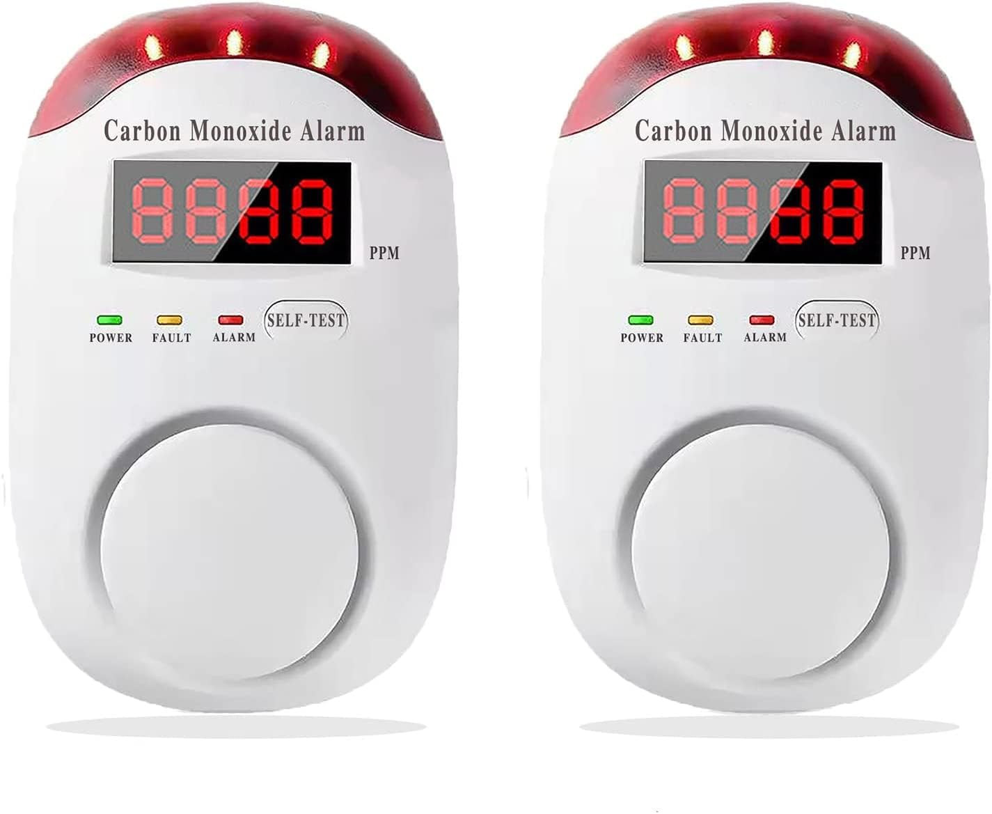 DYWL SECURITY Carbon Monoxide Detectors Portable Carbon Monoxide Detector for Travel Carbon Monoxide Detector Plug in Wall with LED Digital Display Voice Light Plug and Play - 1 Pack