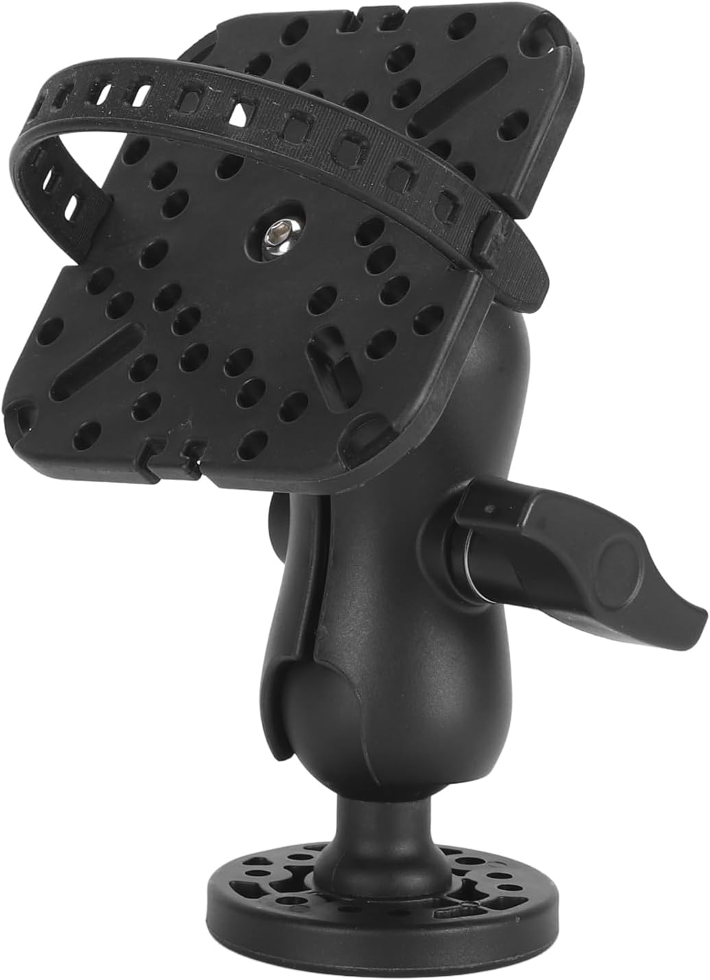 Fockety Fish Finder Mount Base, 360° Rotating Holder for Removable Adjustable Boat Fish Finder Electronic Mount, Stable Bracket for Canoe Kayak