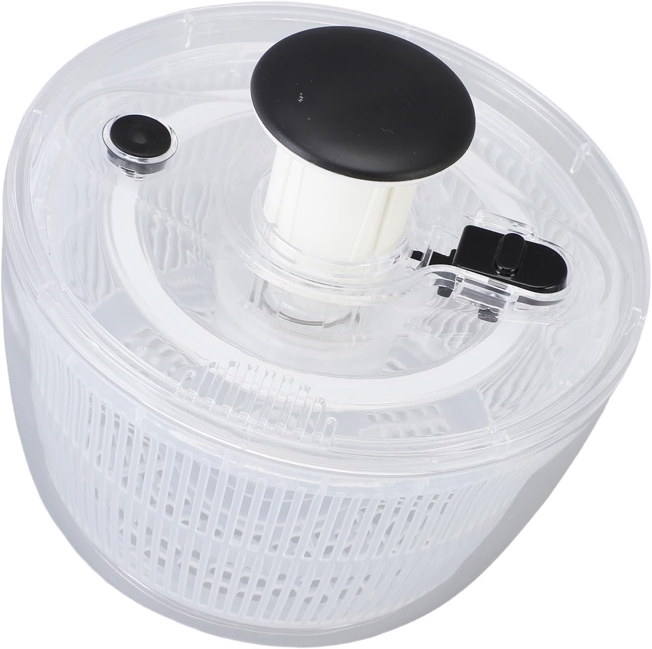 Vegetable Washer Dryer, Salad Spinner Anti Slip Base Home (Large 24x24cm / 9.4x9.4in)