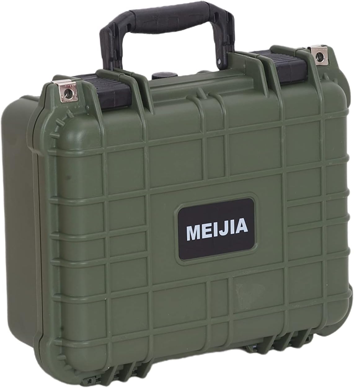 MEIJIA Portable All Weather Waterproof Protective Case,Hard Case,Camera Case with Customized Fit Foam,Fit Use of Drones,Camera,Equipments,Pistols,13.35 x11.63x5.98inches (Yellow)