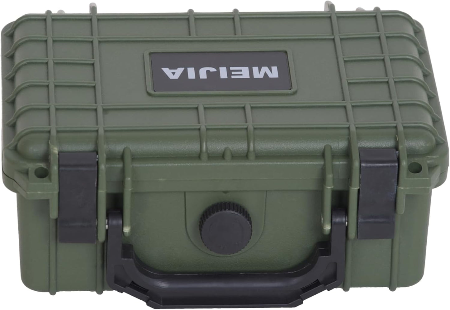 MEIJIA Portable All Weather Waterproof Protective Hard Case,Camera Case with Customizable Fit Foam, Fit use of Drones, Cameras, Equipments, 8.12"x6.56"x3.56" (Black)