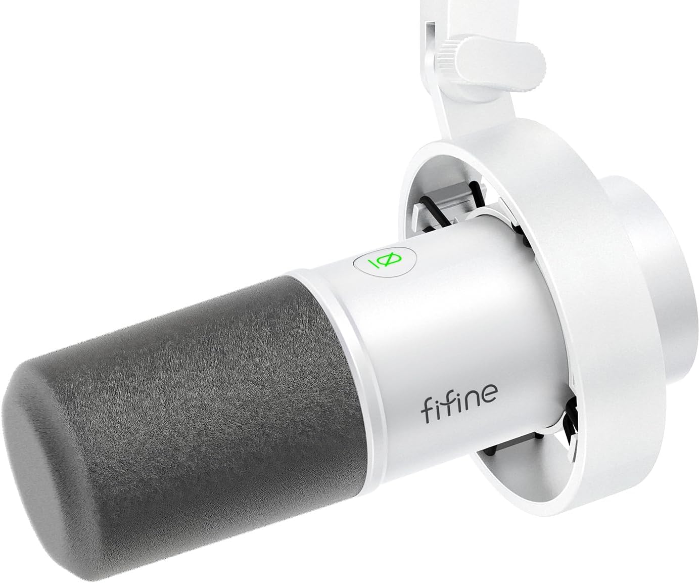 Fifine XLR/USB Podcast Microphone, PC Recording Dynamic Mic for Streaming, Studio, Vocal, Voice-Over, Instruments, Metal Cardioid Mic with Tap-to-Mute, Monitoring Headphone Jack, Gain Knob-K688