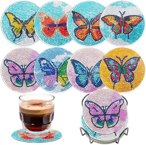 Purilite Select Cat Diamond Art Coasters Kit