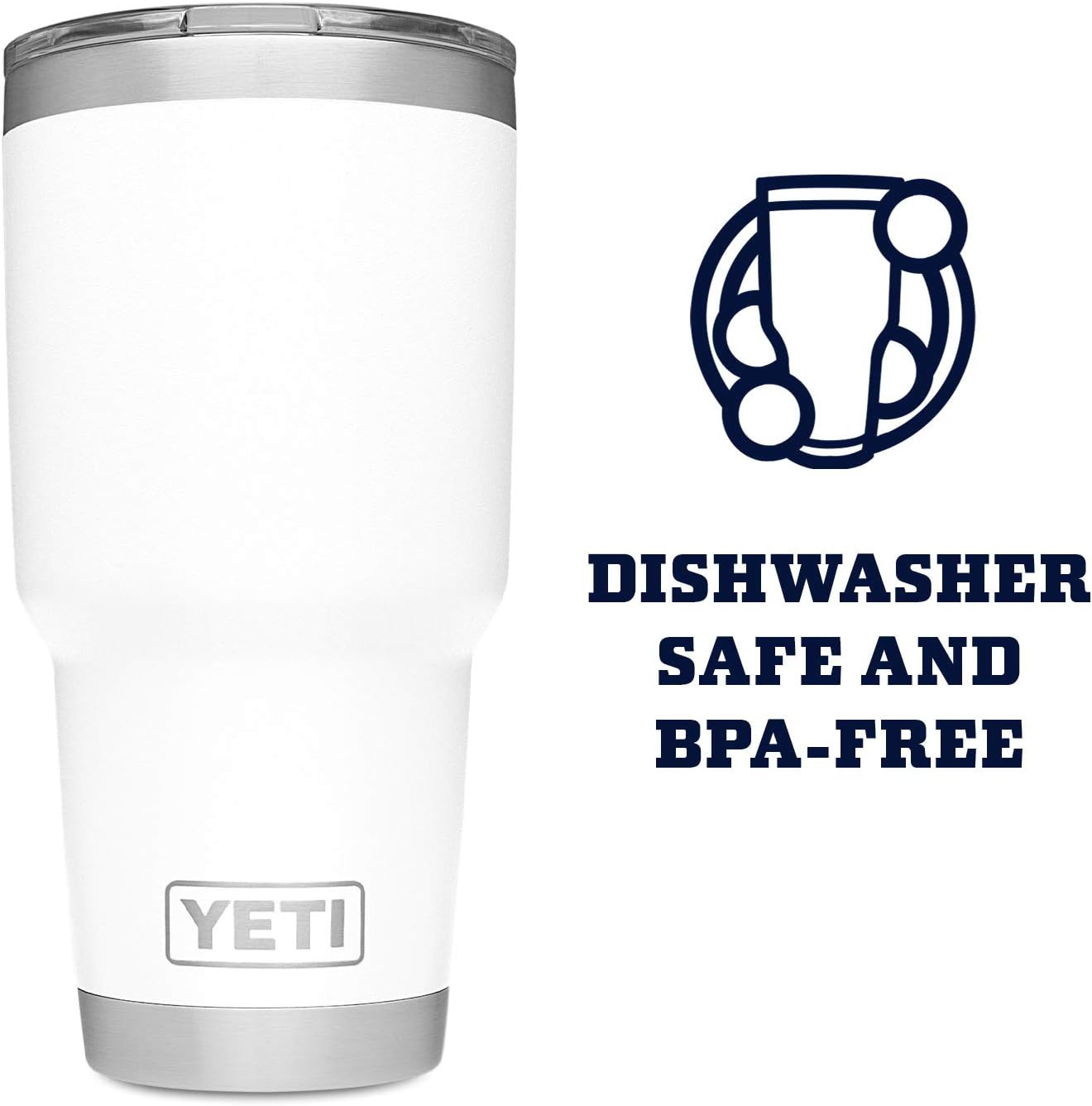 YETI Rambler 30 oz Stainless Steel Vacuum Insulated Tumbler w/MagSlider Lid